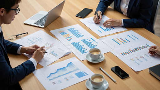 供应商管理优化策略，商务会议场景，专业人士讨论